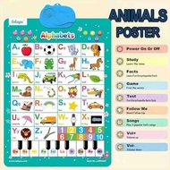 English Interactive Talking Alphabet Poster ABC Wall Chart With Sound Learning ABC & 123
