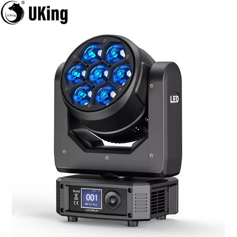 U'King 300W Moving Head DJ Lights LEDs BEE'S EYE Stage Lights DMX Control&Sound Activated For DJ Bar