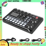 F998 Sound Card Microphone Sound Audio Interface Mixer Sound Card Mixing Console Amplifier for Phone