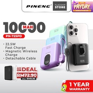 [NEW] Pineng PN-725PD 10000mAh 22.5W Fast Charging Magnetic Wireless Powerbank w/ Detachable Cable