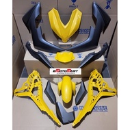 YAMAHA Y16ZR COVER SET COLOR DESIGN YELLOW GREY WITHOUT STICKER Y16