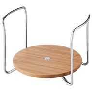New VARIERA Tempat piring 21-31 cm bambu dan baja