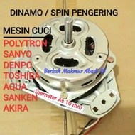dinamo spin pengering mesin cuci ( polytron sanyo denpoo ) dll kaki 3 - sharp 2 tabung