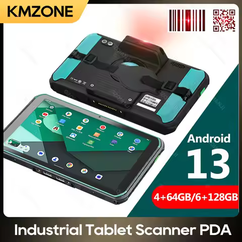 4G Android 13 Tablet PDA with Strap 1D Code 2D QR Honeywell Scanner 8'' Touch-screen 6GB+128GB/4GB+6