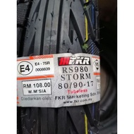 FKR TAYAR RS980 STORM [80/90-17] Tubeless Tyre [LC135 Y125Z LAGENDAZ DASH W125 RG110]