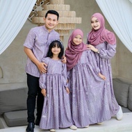 BAJU COUPLE SARIMBITAN KELUARGA SILK PREMIUM MOTIF TERBARU 2024 RAYA SERIES COUPLE FAMILY SET BAJU M