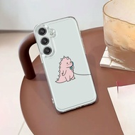 Transparent Tpu SILICONE Soft Case Dinosaur For Samsung A15 A05S S24FE A35 A05 S24Ultra A55 A54 A04E