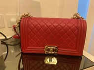 Chanel Boy Classic Flap Red
