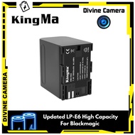 KingMa KM-E6H High Capacity 6000mAh Single Battery for BlackMagic Camera, BlackMagic 4K Monitor, Z C