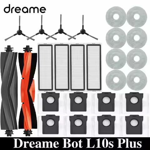 Dreame Bot L10s Plus RLL42SD Robot Vacuum Spare Parts Consumables Main Side Brush Hepa Filter Mop Cl
