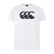 Canterbury Mens CCC Logo T-Shirt Mens (White/Black) - Sports Direct