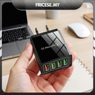 [Fricese.my] 4-Port USB Charger QC 3.0 Fast Charger Fast Charging Block for Multiple Devices