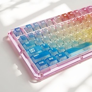 Colorful Mist Starburst Keycaps PC Transparent Cherry Profile 119 Keys Complete Set for 108% 99% 87%