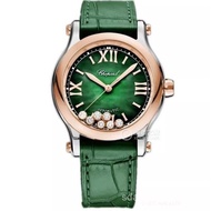 [Top Quality] Colorful Diamonds Happy 7 Diamonds Ladies Watch Green Ladies Watch Diamond Goddess Ful