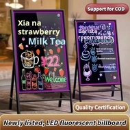 【In Stock】LED Billboard Board Light Menu Ad Sign with Stand | Papan Iklan Kedai LED Neon Light Hiasa