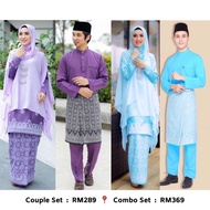 Songket Kurung Moden . Baju Melayu Sakura . Sedondon Couple Set Nikah Tunang Pengantin . Kurung Song