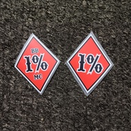 ONE PERCENT IRON-ON SCREEN PRINTING 1% BROTHERHODD/