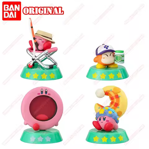 BANDAI Original Kirby Animation Game Peripheral Toys Boxed Gacha Gashapon Anime Action Model Figures