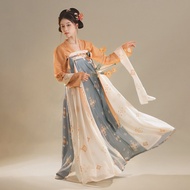 Original Hanfu Tang Dynasty One-Piece Chest-Length Womens Skirt Print Restoration Style Modern Tradi