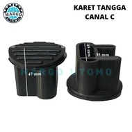 Light Steel Stair Feet Rubber Canal C 35x45