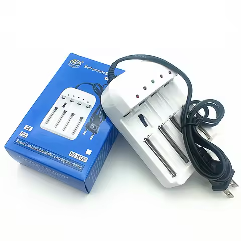 1.2V 1.5V 3.6V 4.2V 1.5A Smart Charger 4 Slots Rechargeable Battery Charger For Lithium Battery AA A