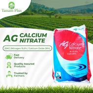 25KG Fertitrade AG Calcium Nitrate CN Nitrogen Calcium Oxide Baja Fertilizer Fertigasi Water Soluble