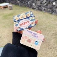 AirPods case Happy Scotch Forever Love Gen 1-2-Pro Leather (i9s i11 i12 Can Be Worn)