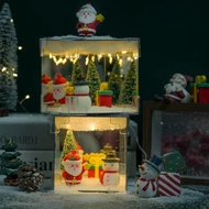 Christmas Cube Night Light Gift Handmade Christmas Cube Night Light Material Mirror Christmas Cube N