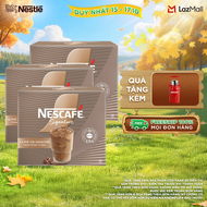 [Tặng 01 Bình giữ nhiệt 700ml NESCAFÉ] Combo 3 hộp Cà phê sữa NESCAFÉ Signature Hộp 10 gói THƠM NỒNG
