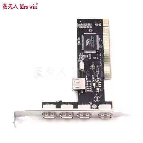 PCI USB 2.0 Controller PCI Card 4 Port 480Mbps High Speed Adapter
