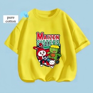 Maizen Sisters Cartoon Printed Tshirt For Kids | Ready Stock | Tshirt Budak Lelaki | 100% Cotton | S