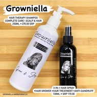 Original Growniella Hair Grower Shampoo, Conditioner, Hair Growth Spray