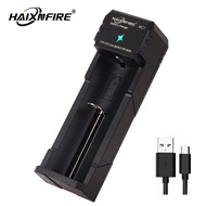 BEST- HaixnFire MC1 Battery Charger Smart Charge USB 18650 26650 18350 32650 21700 26700 26500 Li-ion Rechargeable Battery Adapter