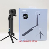 Gopro 3way/3-way original selfie stick gopro xiaomi sj cam