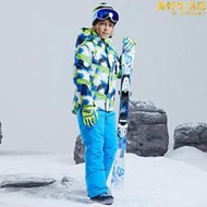兒童滑雪服套裝新款專業男童女童滑雪衣褲加厚防水防寒衝鋒衣東北