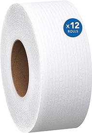 Scott - KCC07805 Essential Jumbo Roll JR. Commercial Toilet Paper (07805), 2-PLY, White, 12 Rolls/Case, 1000' / Roll