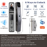 GOGEOUS TUYA smart door lock Fingerprint unlock password IC card key apps unlock digital smart door