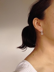 淡水珠鍊耳针銀925