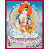 精美的虛空藏菩薩唐卡畫 擁抱天界智慧