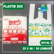 ROYAL 20x20 Plastic Box Bags, 50 sheets HD Royal Box/ HD Box Size 23x48