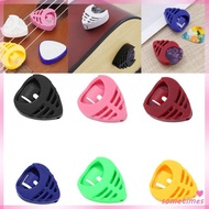 Time 6pack Triangles Guitar Pick Holder Case ABS Plastic Compacts For Musicians