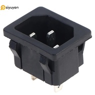 Si AC Soet 3 Pin 250V Roer Switch 10A Inlet Plug Connector  Soet Mount yan