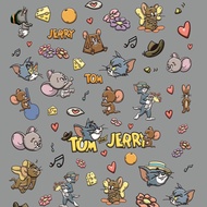 [Store Recommendation] and Mouse tom and Jerry Embossed Manicure Three-Dimensional Stickers Red Love