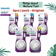 Puting Botol PHILIPS AVENT Natural Teat 2pcs - Original Pack