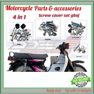 A CLASS 4in1 cover set screw gboj honda (c70) gbo j cdi screw cover set skru cover set c70 petak