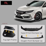 Honda civic Type R FK8 hatchback mugen Bodykit body kit front side rear skirt fog lamp cover lip dif