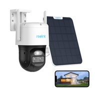 REOLINK Security Cameras Wireless Outdoor, 360° Pan Tilt, Auto Tracking, 6X Hybrid Zoom, Solar Power