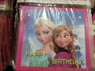 Banner Frozen Kotak / Banner Ulang Tahun Frozen / Banner Happy Birthday / Banner HBD / Banner Ultah 