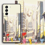 [Aimeidai] Samsung Case BT21 BTS Printed Liquid Silicone Phone Case Full Body Shockproof Protective Cover for Samsung S9/S10/S20/S21/S2 Series