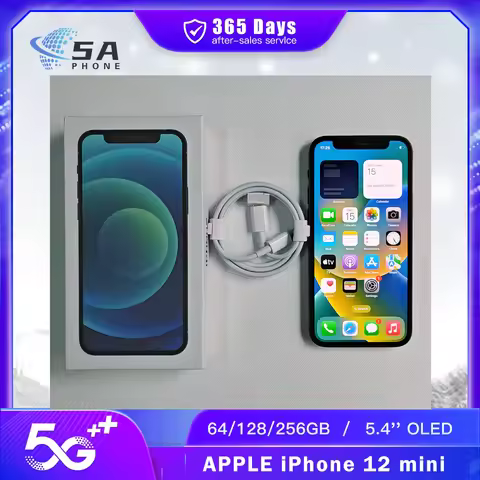 Original Apple iPhone 12 mini 5.4" 4G 5G 64GB/128GB/256GB ROM Dual 12MP A14 Chip IOS LTE Unlocked 98